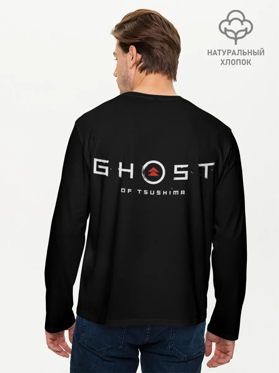 Мужской лонгслив базовый / Ghost of Tsushima Samurai