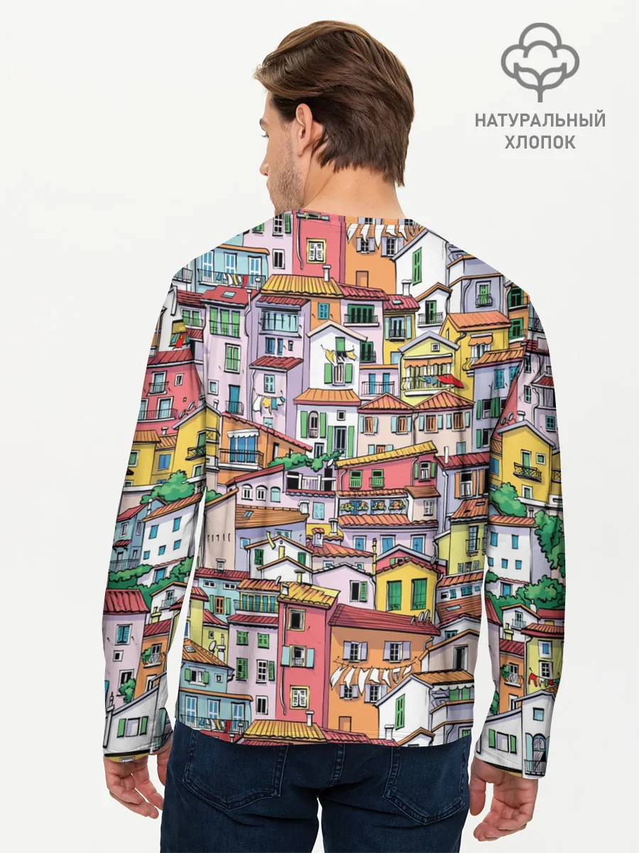 Мужской лонгслив базовый / Ментон Франция