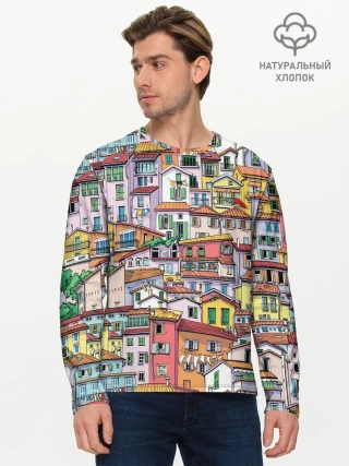 Мужской лонгслив базовый / Ментон Франция