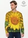 Мужской лонгслив базовый / Подсолнух