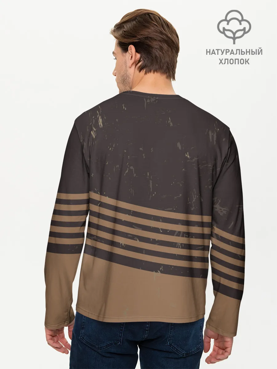 Мужской лонгслив базовый / Ретро Виски