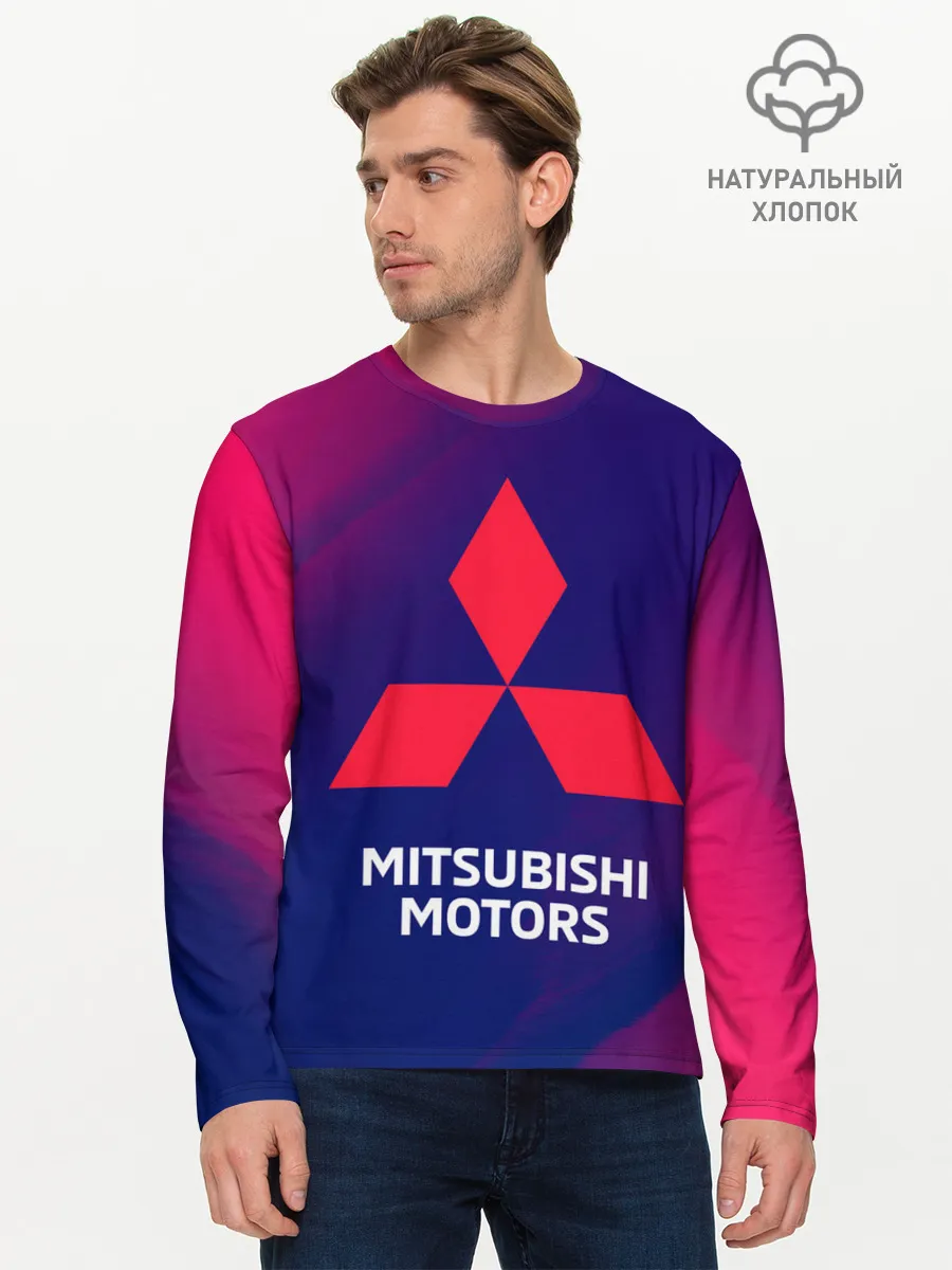 Мужской лонгслив базовый / MITSUBISHI / МИТСУБИСИ