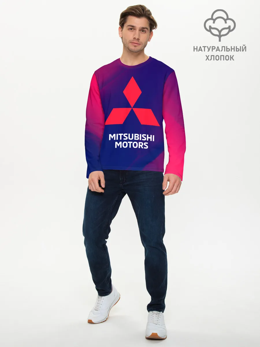 Мужской лонгслив базовый / MITSUBISHI / МИТСУБИСИ