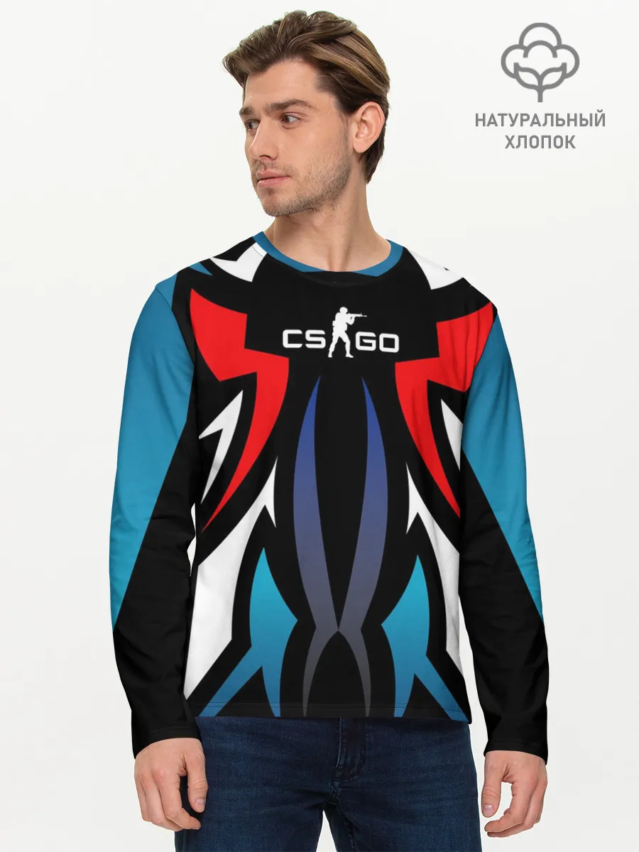 Мужской лонгслив базовый / Counter Strike Gaming Gear
