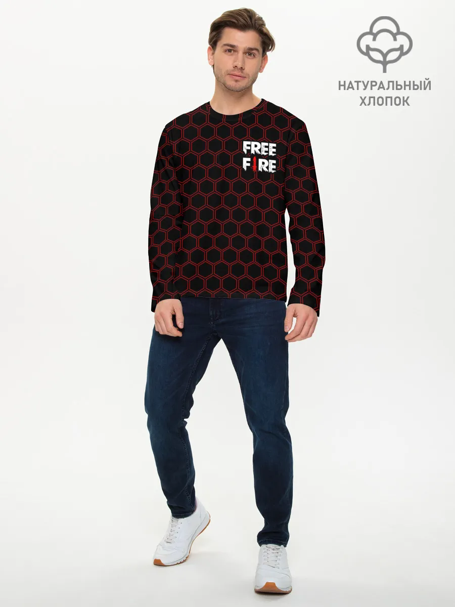 Мужской лонгслив базовый / FREE FIRE / ФРИ ФАЕР