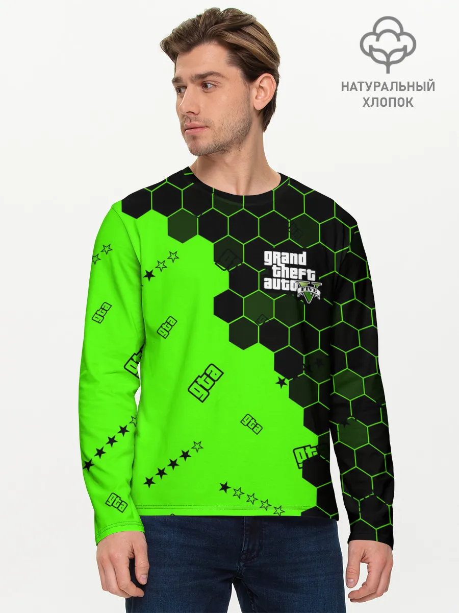 Мужской лонгслив базовый / GTA 5 / ГТА 5