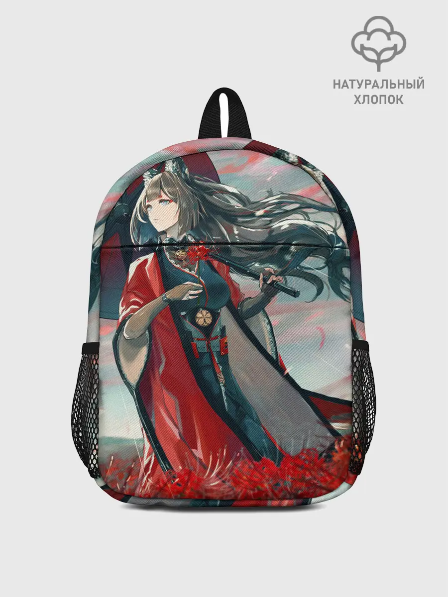 Рюкзак детский / Azur Lane red flowers