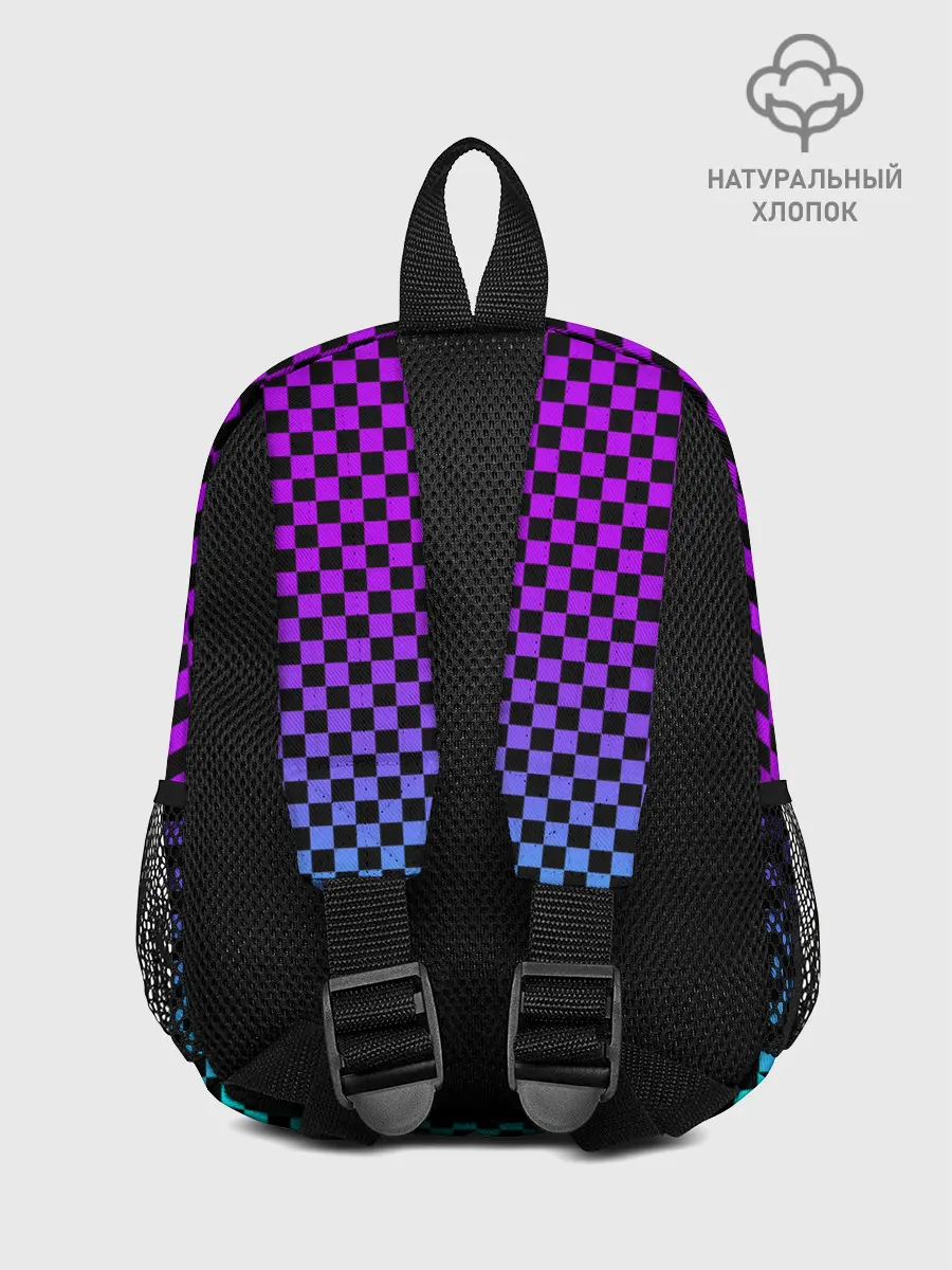 Рюкзак детский / НЕОНОВАЯ ШАХМАТКА