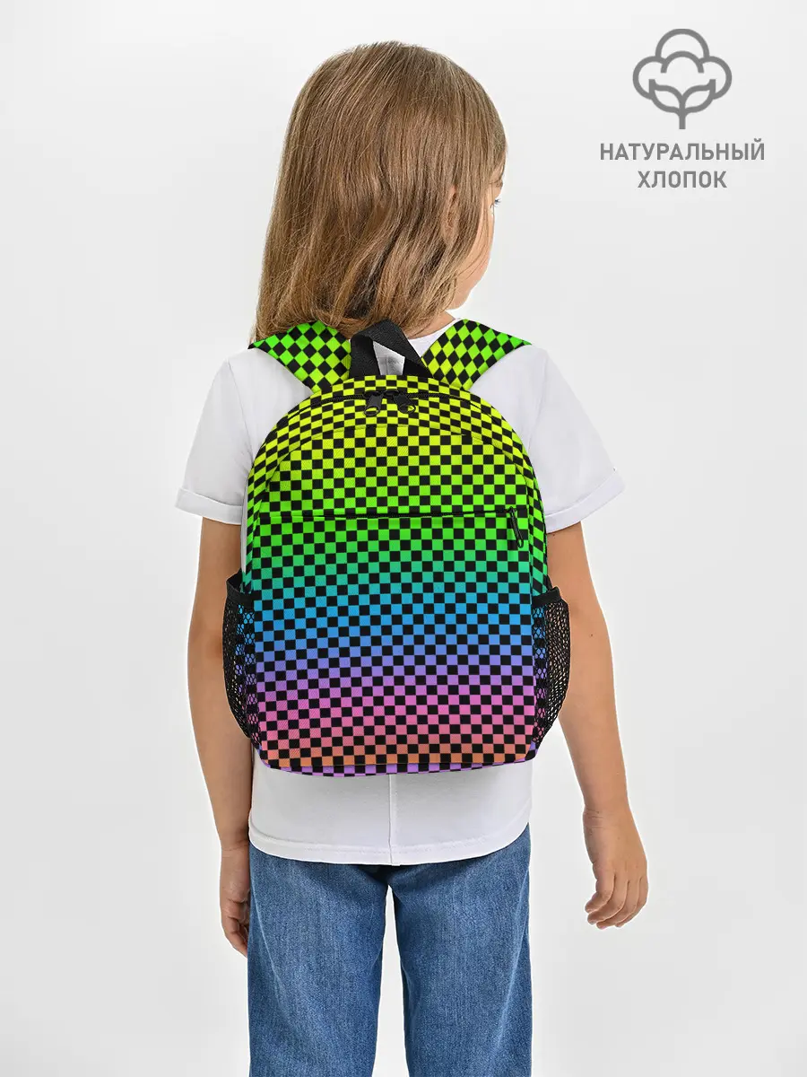 Рюкзак детский / РАДУЖНАЯ ШАХМАТКА