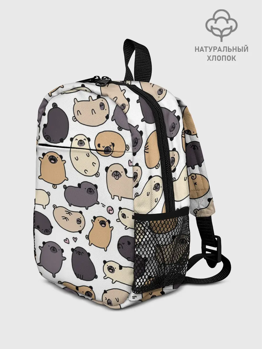 Рюкзак детский / Милые мопсы