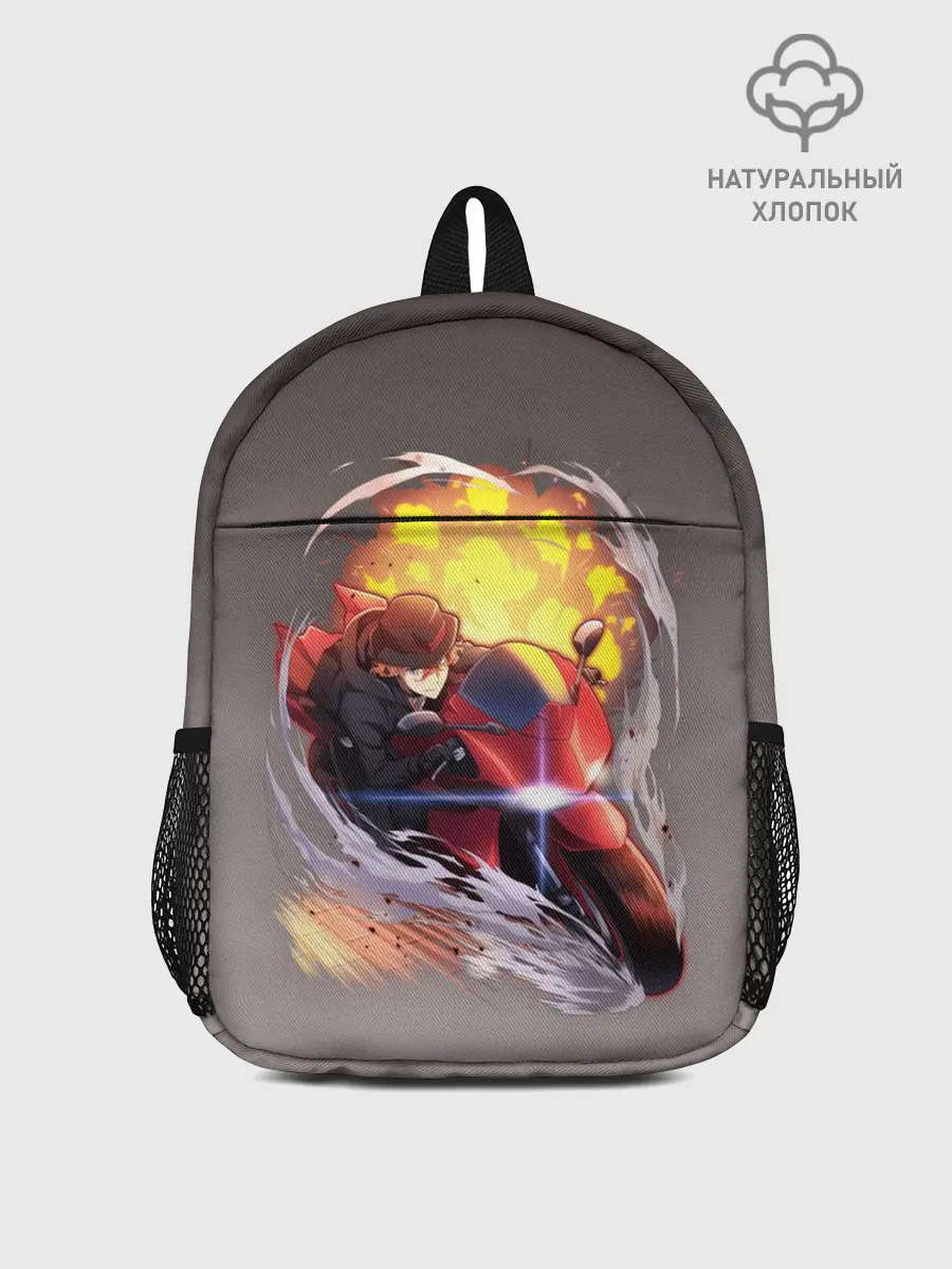 Рюкзак детский / Чуя Накахара на мотоцикле взрыв