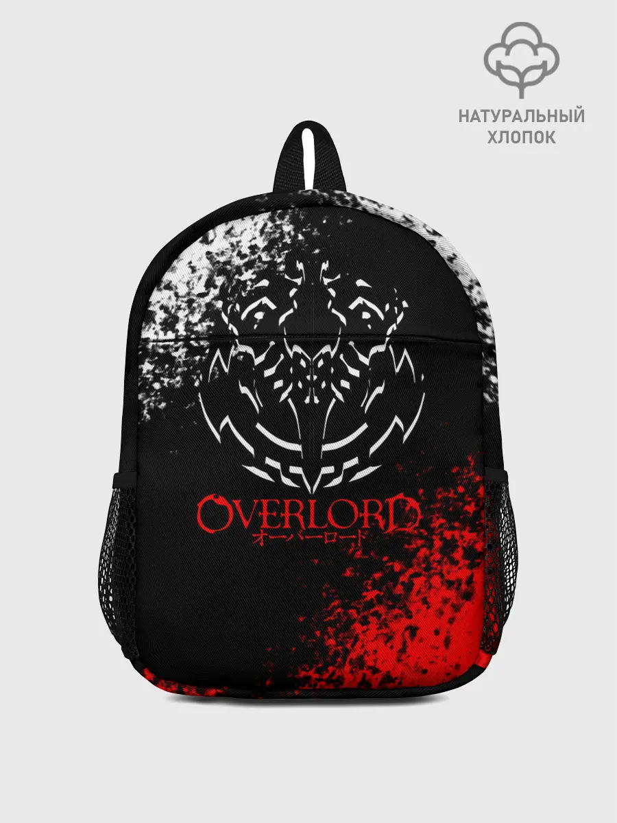 Рюкзак детский / Оверлорд лого краснобелый