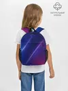Рюкзак детский / фиолетово 3d волны 2020