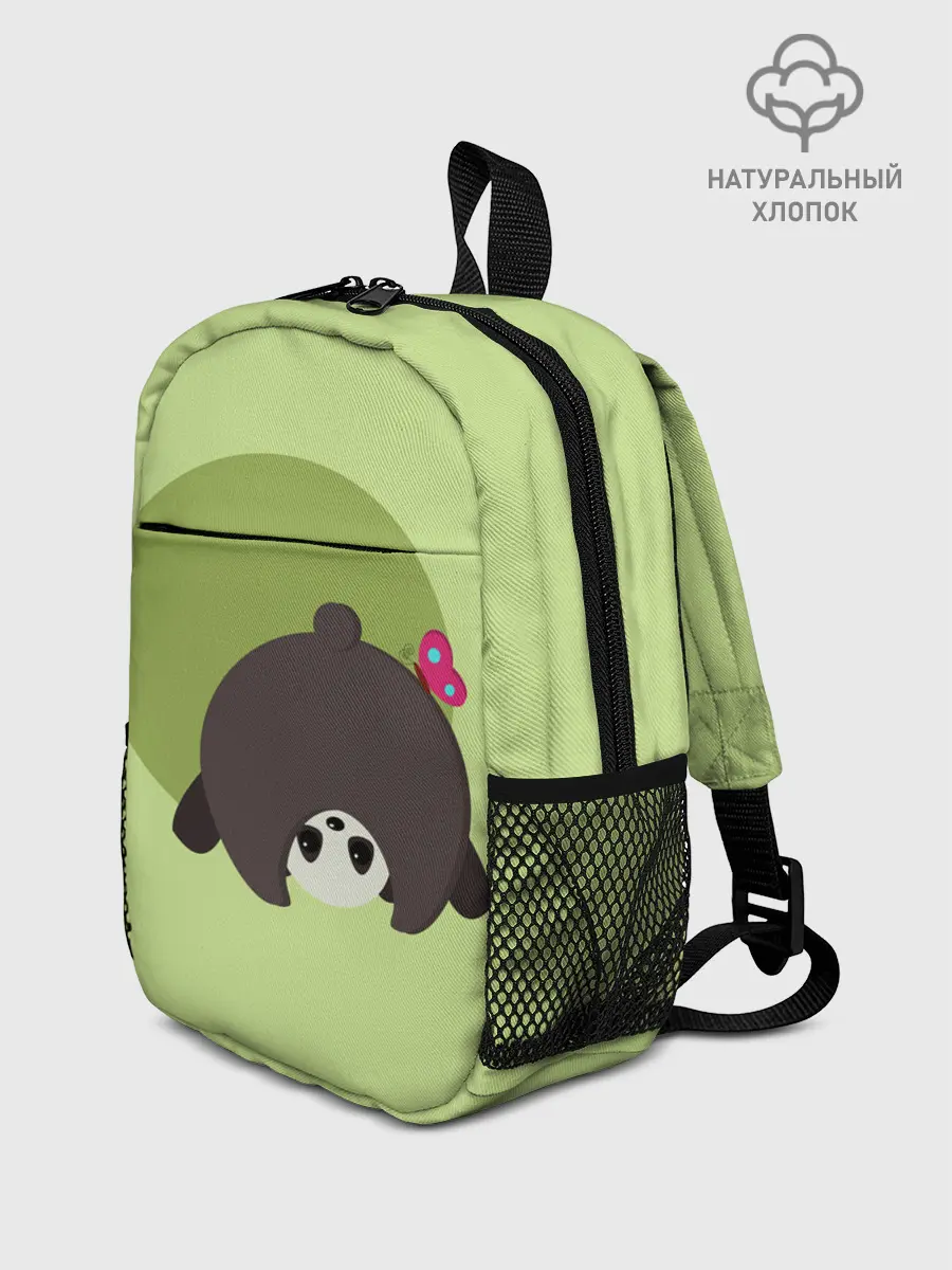 Рюкзак детский / Прикольная панда с бабочкой