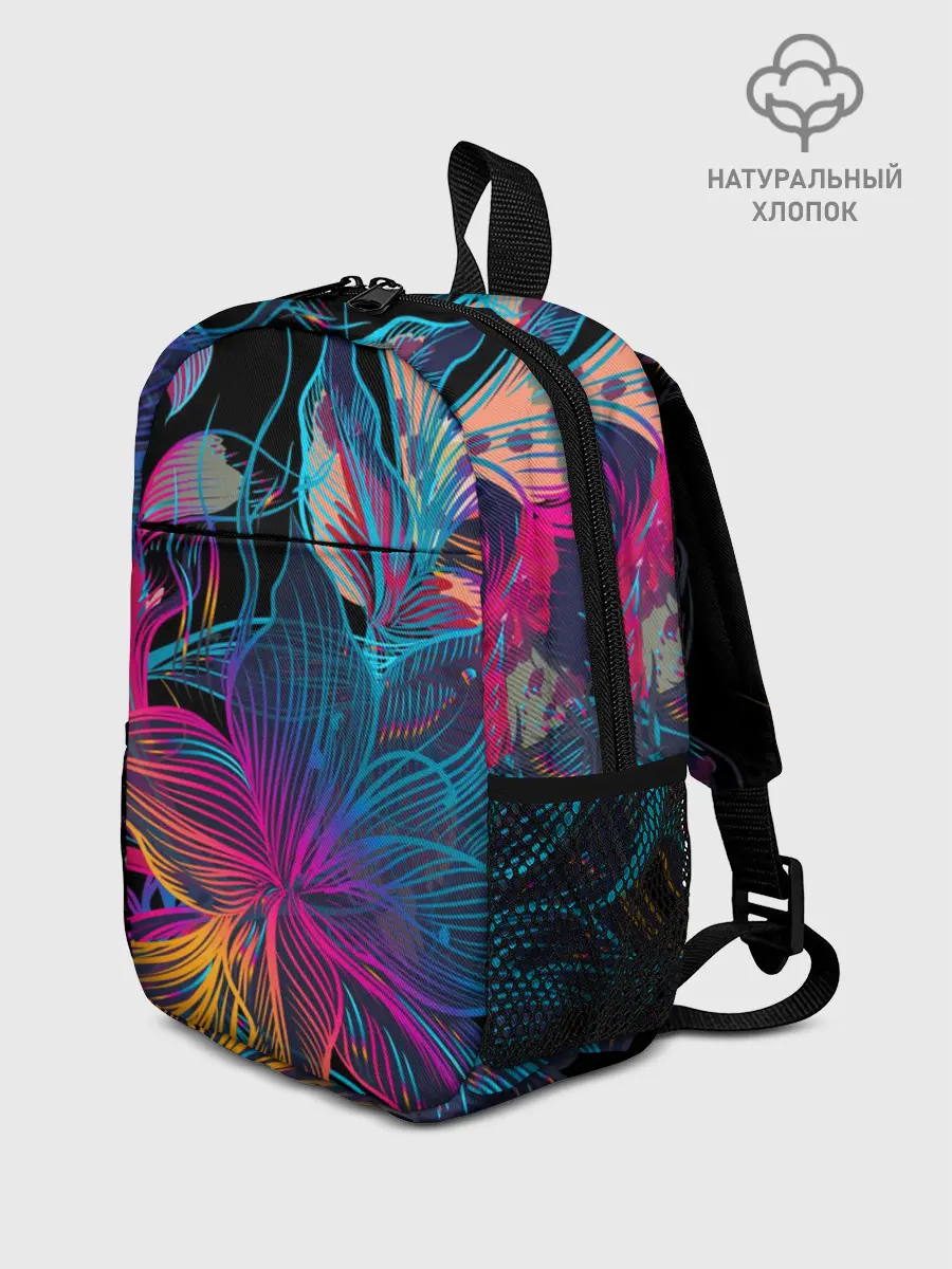Рюкзак детский / Flowers | Неон