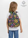 Рюкзак детский / летние цветы узор на темном