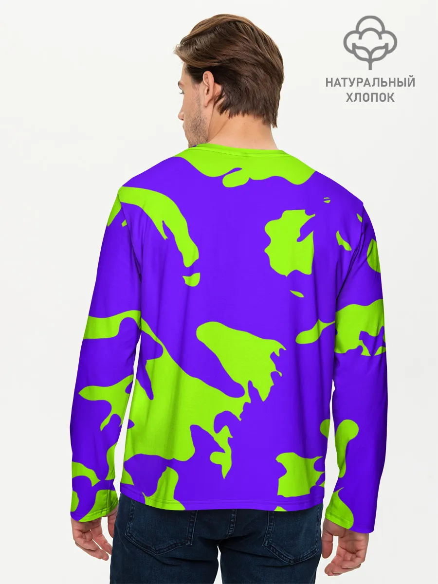 Мужской лонгслив базовый / тeкстура