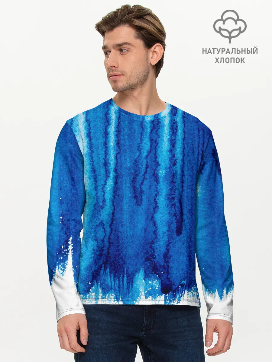 Мужской лонгслив базовый / Будь в потоке