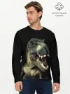 Мужской лонгслив базовый / Динозавр T-Rex