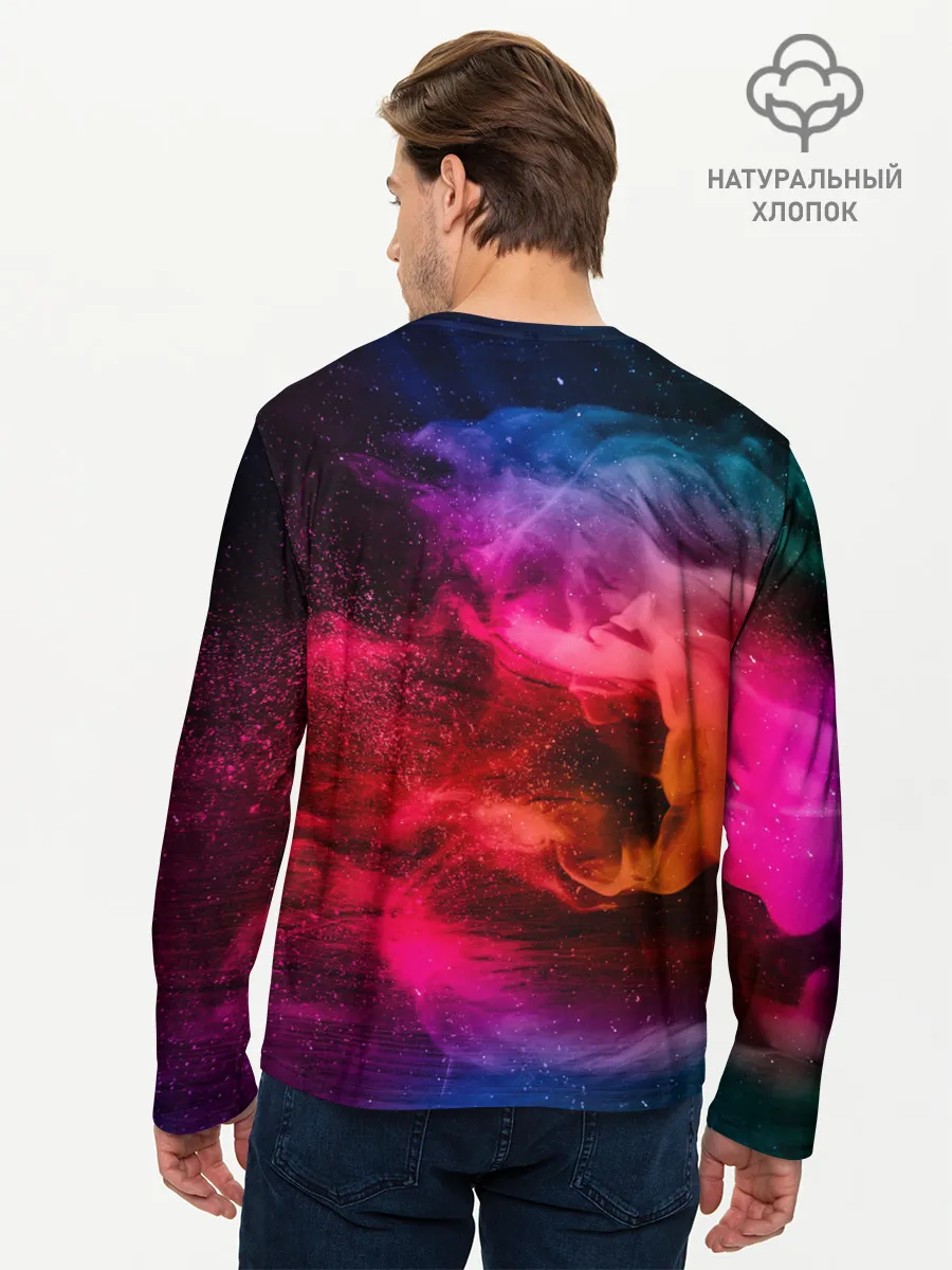 Мужской лонгслив базовый / ЦВЕТНОЙ ДЫМ