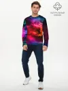 Мужской лонгслив базовый / ЦВЕТНОЙ ДЫМ