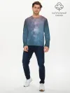 Мужской лонгслив базовый / Космос