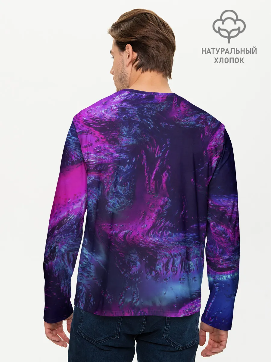 Мужской лонгслив базовый / Неон