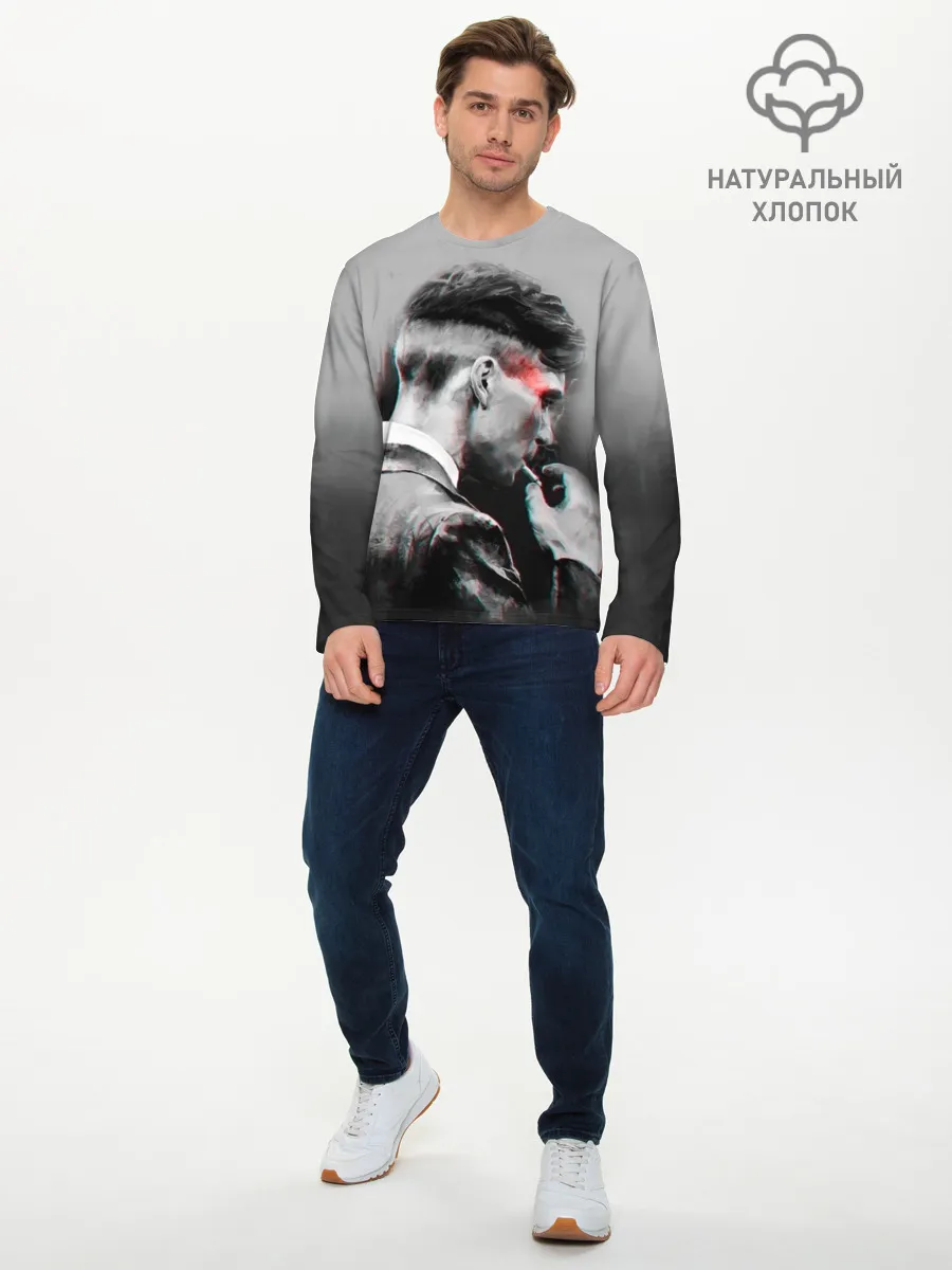 Мужской лонгслив базовый / Thomas Shelby 3D
