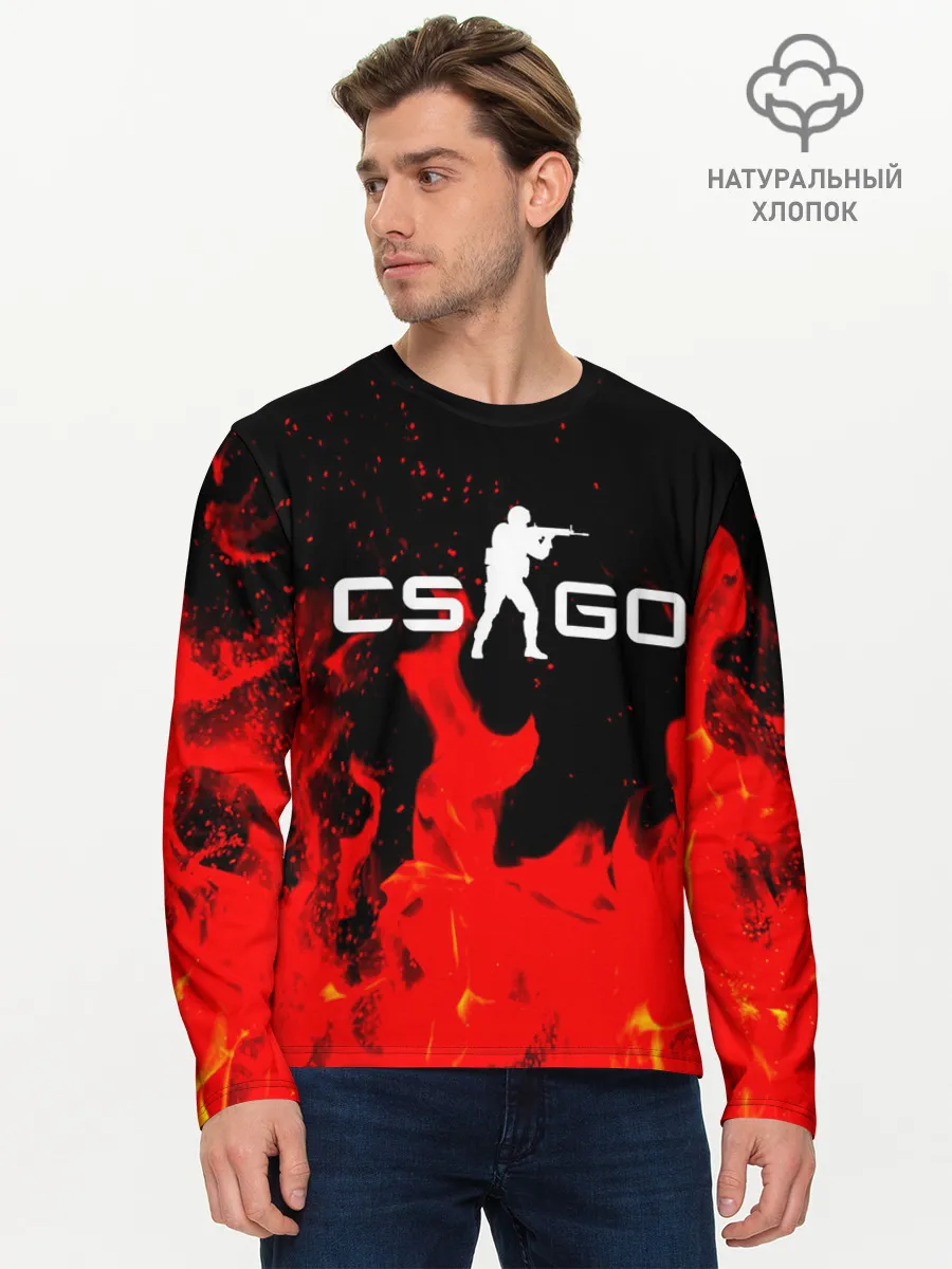 Мужской лонгслив базовый / CS:GO
