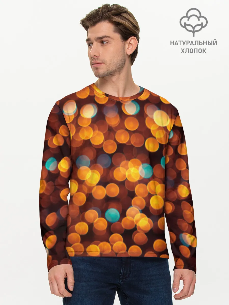 Мужской лонгслив базовый / Боке