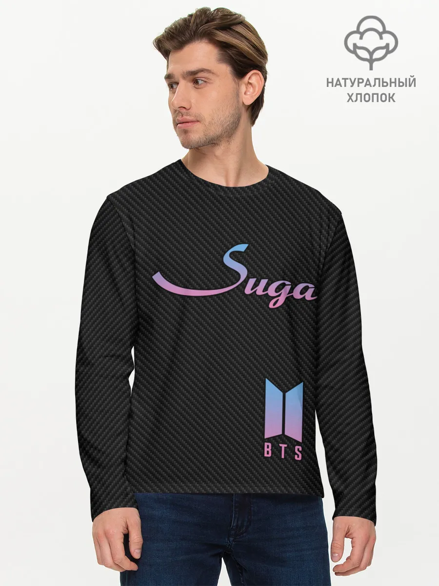 Мужской лонгслив базовый / BTS Suga