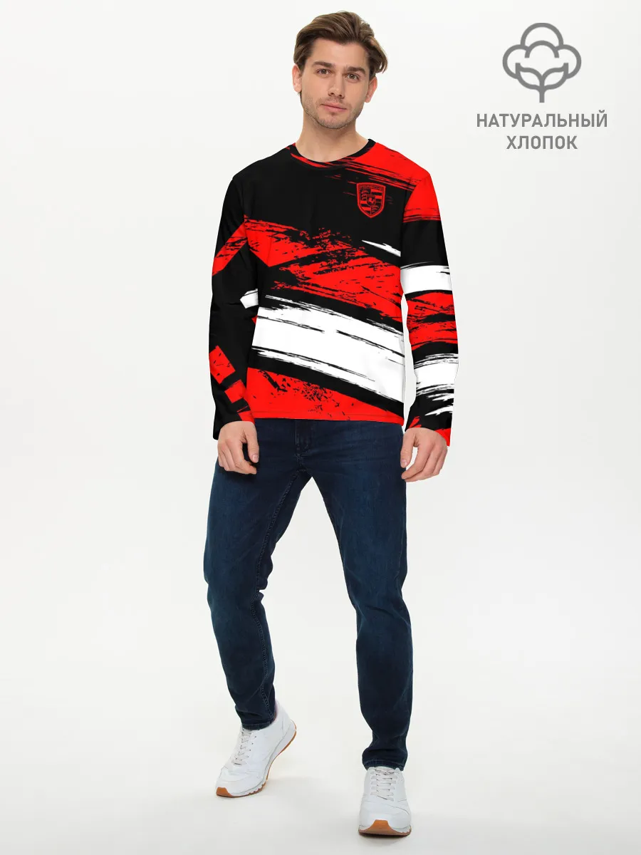 Мужской лонгслив базовый / Porsche