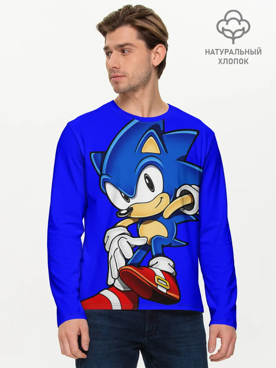 Мужской лонгслив базовый / SONIC