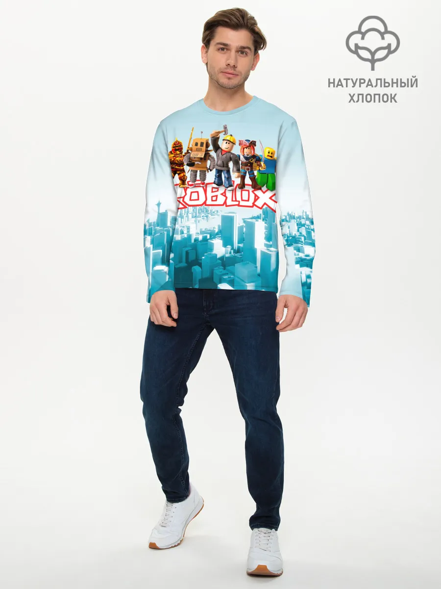 Мужской лонгслив базовый / ROBLOX [5]