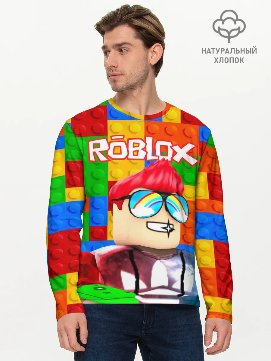 Мужской лонгслив базовый / ROBLOX [3]