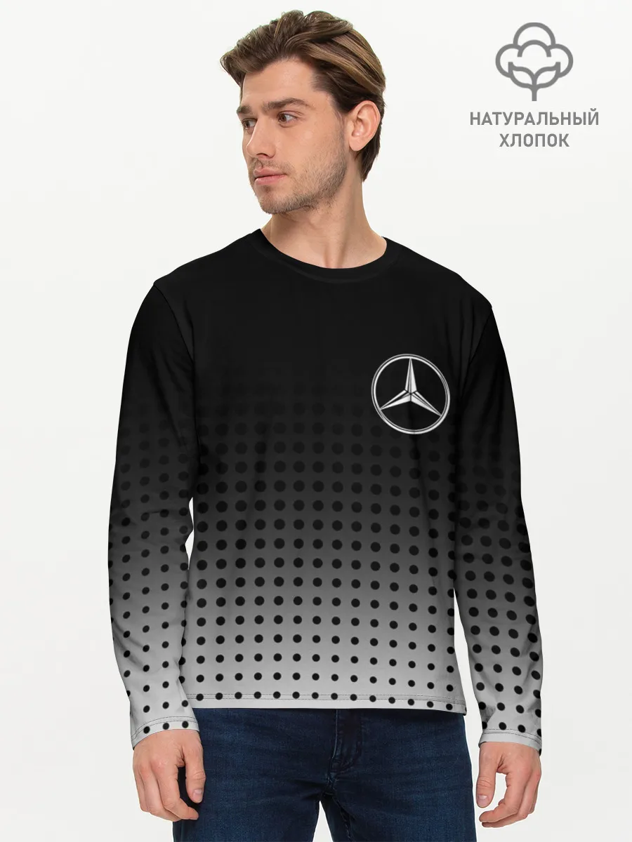 Мужской лонгслив базовый / Mercedes-Benz