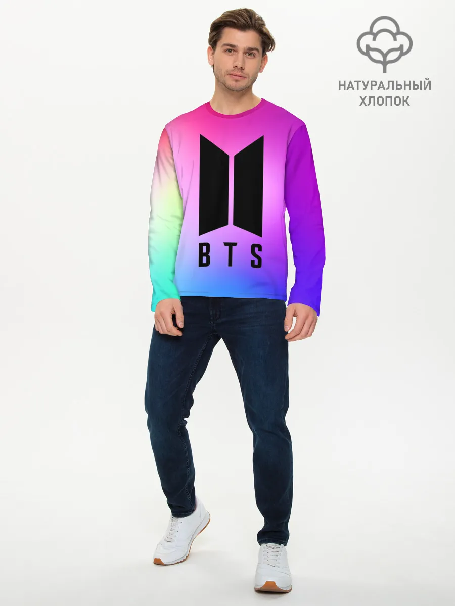 Мужской лонгслив базовый / BTS