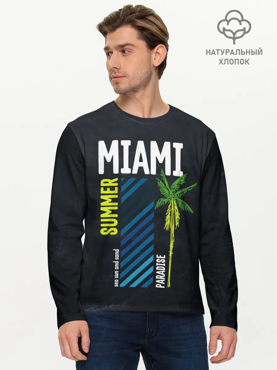 Мужской лонгслив базовый / Summer Miami