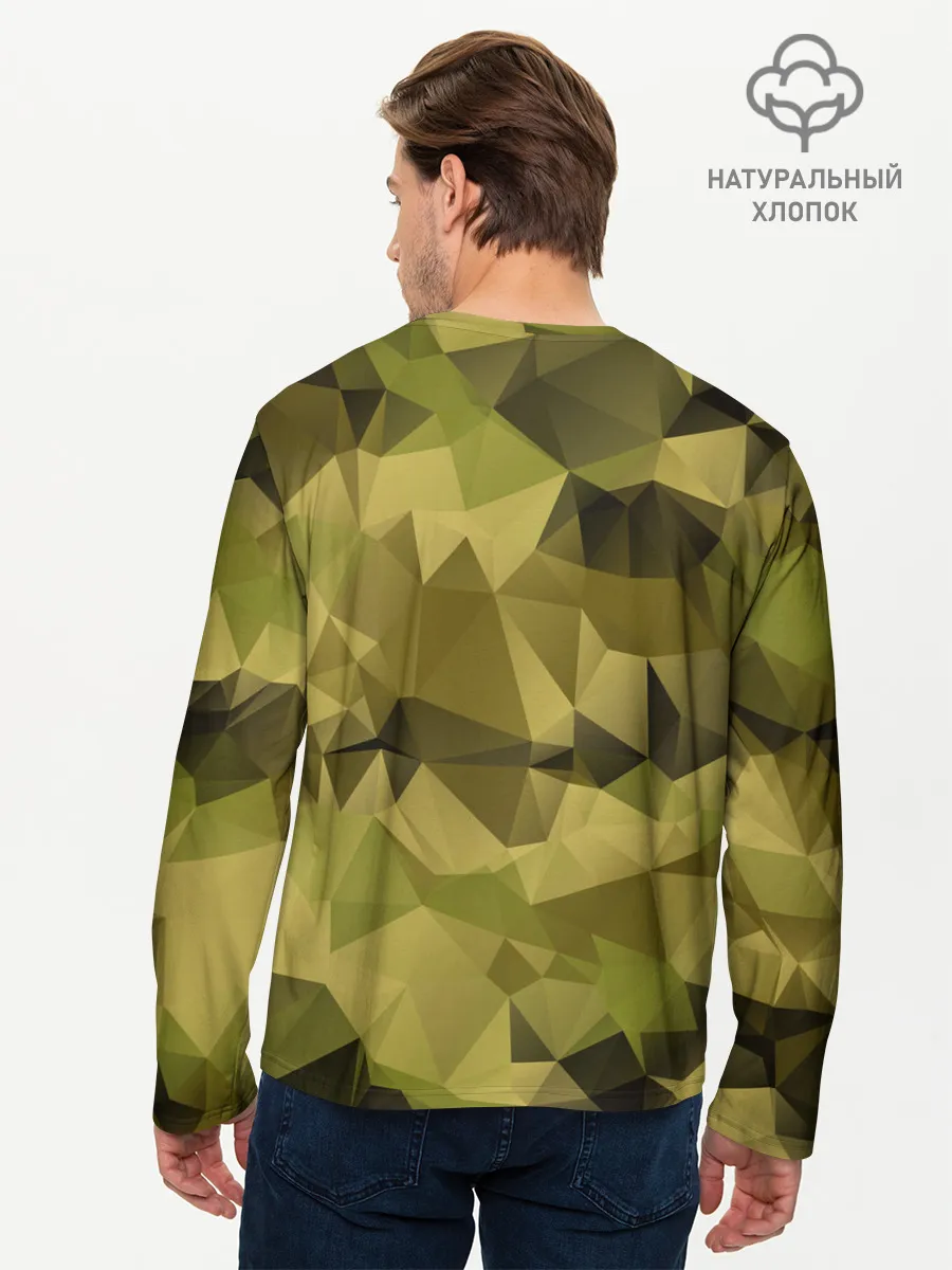 Мужской лонгслив базовый / СОВРЕМЕННЫЙ КАМУФЛЯЖ
