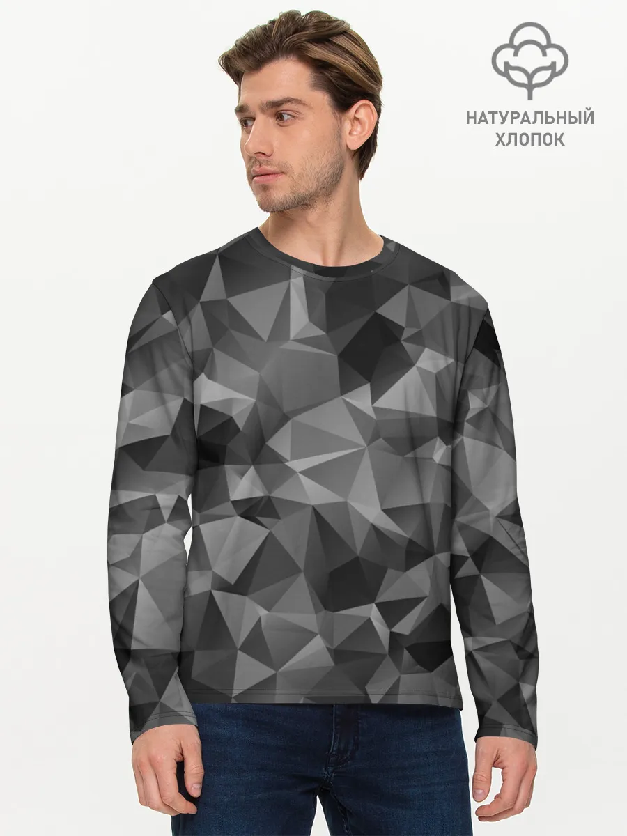 Мужской лонгслив базовый / СОВРЕМЕННЫЙ КАМУФЛЯЖ