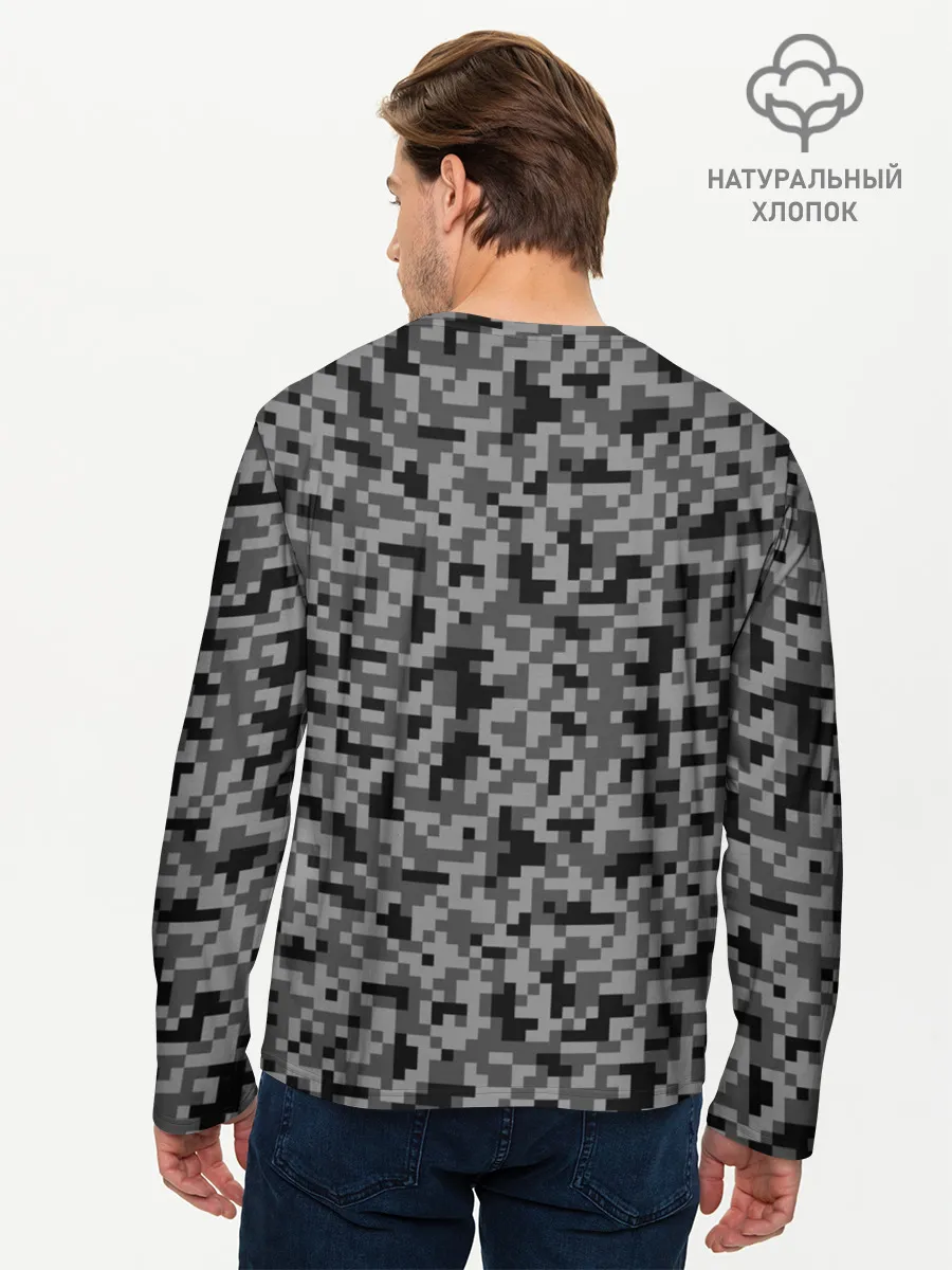 Мужской лонгслив базовый / КАМУФЛЯЖ GRAY