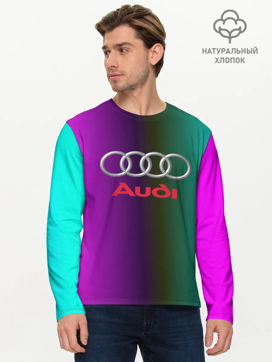 Мужской лонгслив базовый / audi