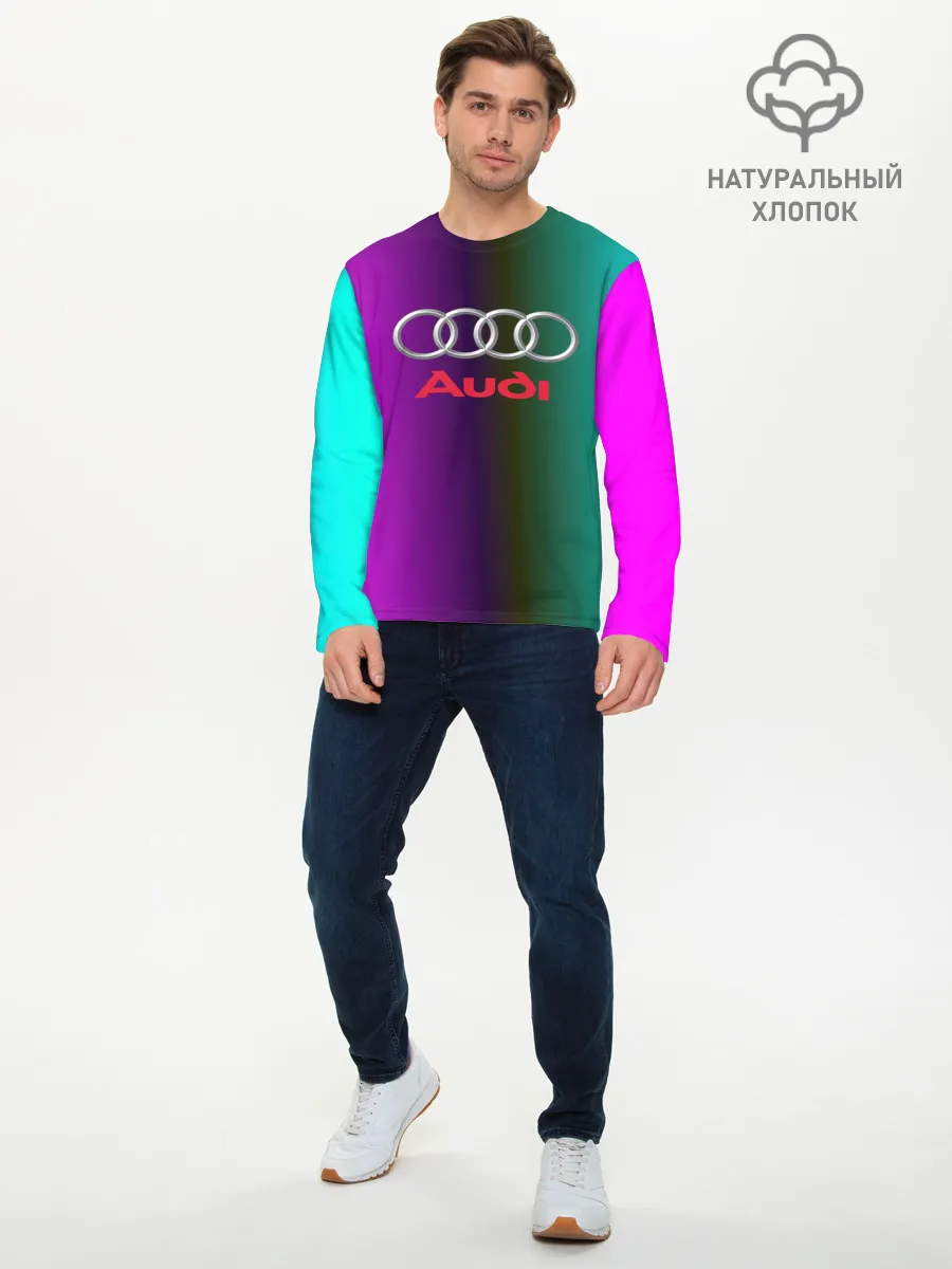 Мужской лонгслив базовый / audi