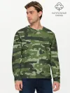 Мужской лонгслив базовый / ВЯЗАННЫЙ КАМУФЛЯЖ