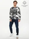 Мужской лонгслив базовый / Автомобильные войска камуфляж