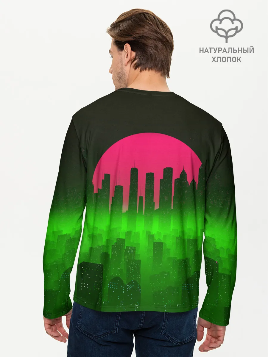 Мужской лонгслив базовый / НЕОНОВЫЙ ГОРОД