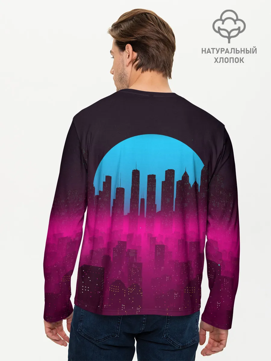 Мужской лонгслив базовый / НЕОНОВЫЙ ГОРОД