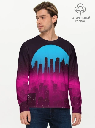 Мужской лонгслив базовый / НЕОНОВЫЙ ГОРОД