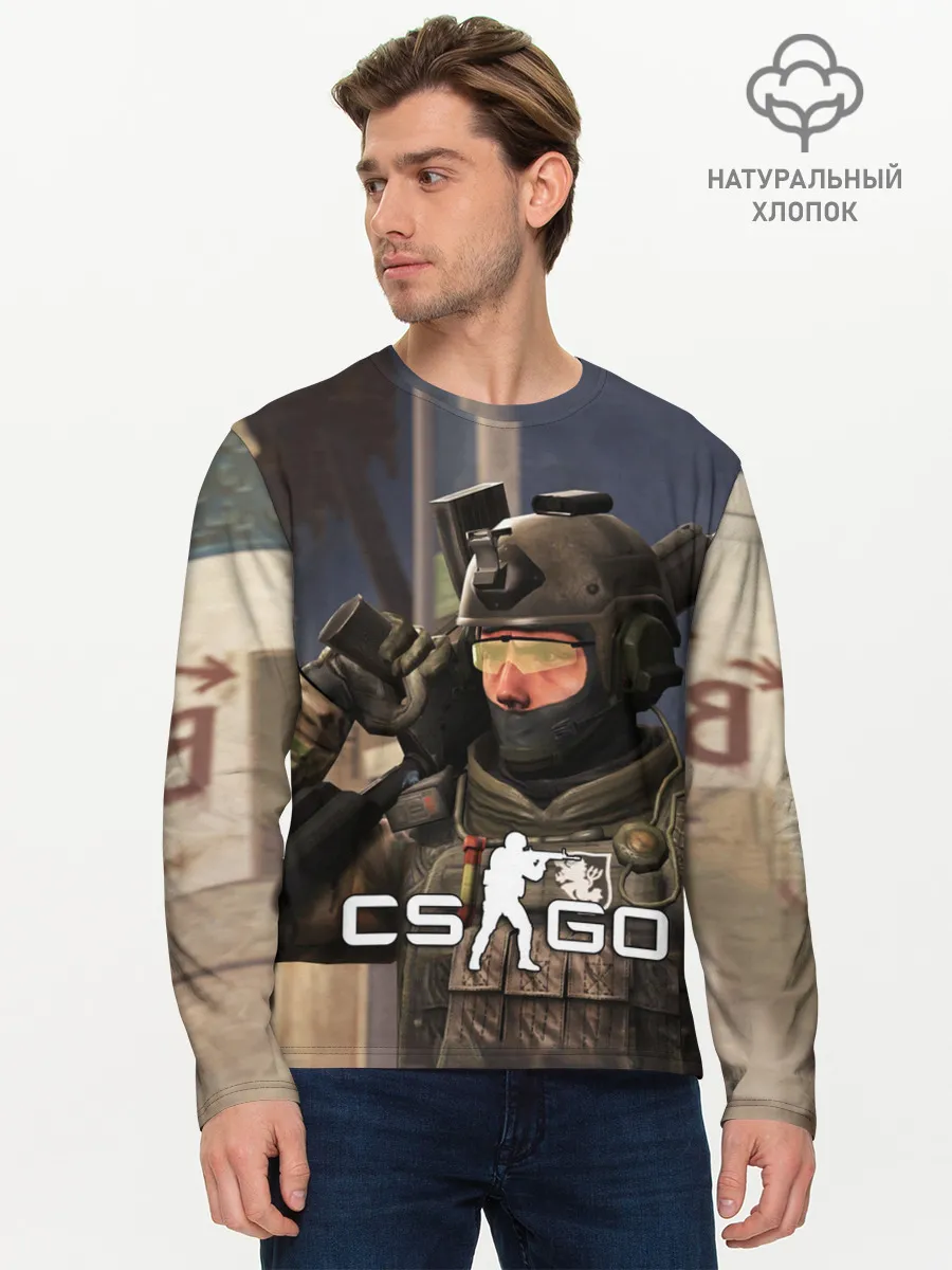 Мужской лонгслив базовый / CS:GO