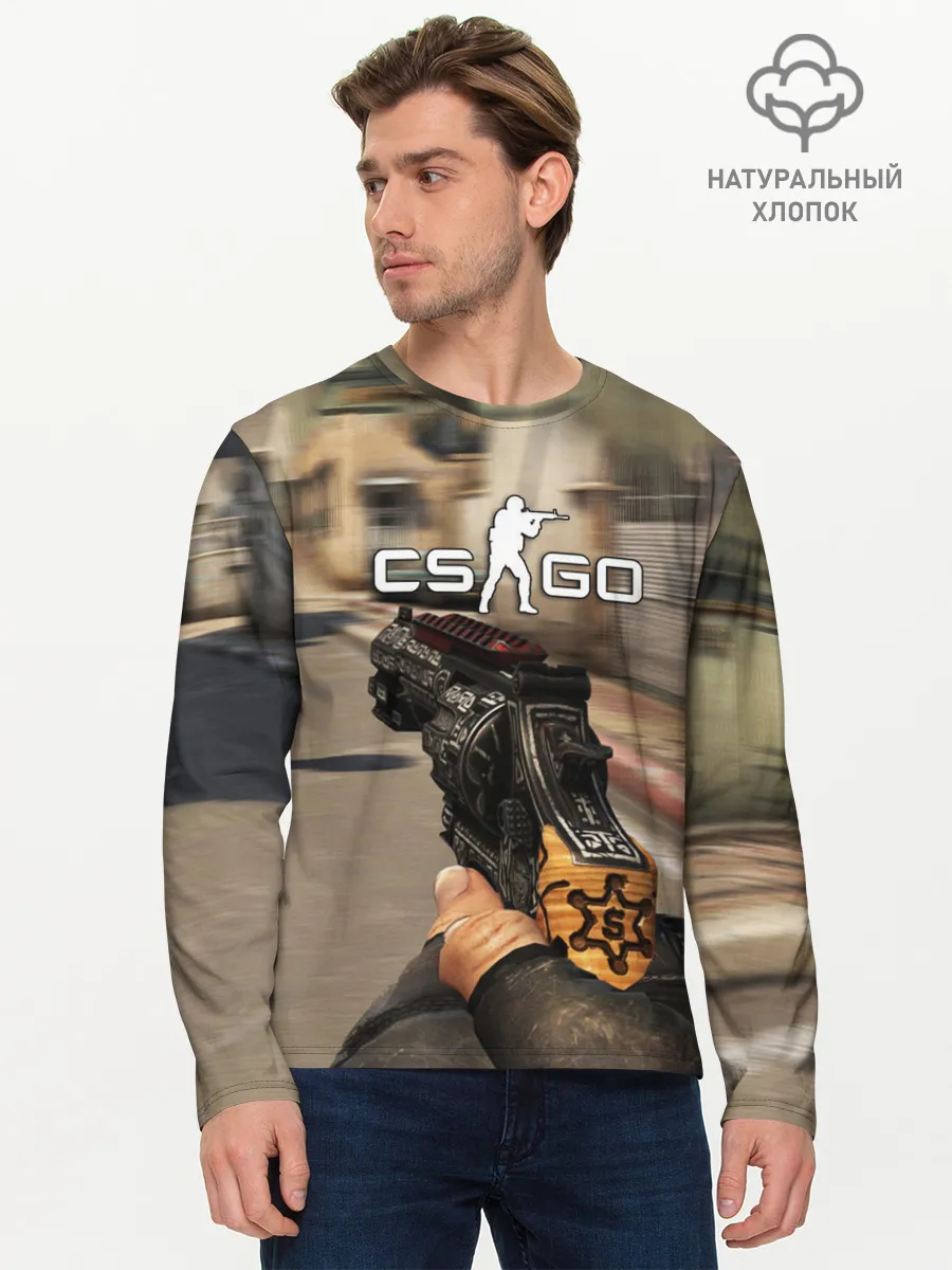 Мужской лонгслив базовый / CS:GO